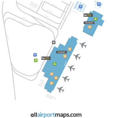 兰萨罗特机场 map