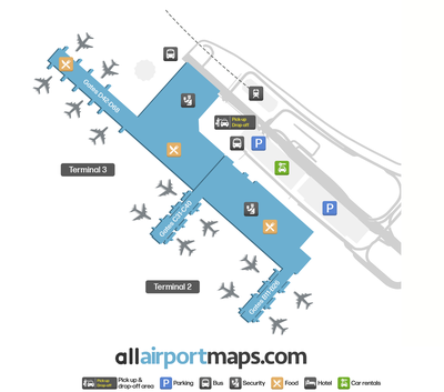 马拉加机场 map