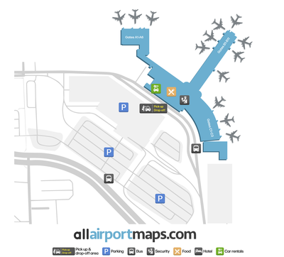 奥尔巴尼国际机场 map