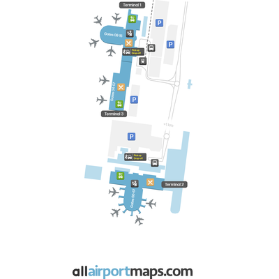 安塔利亚机场 map