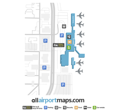 凤凰城-梅萨门户机场 map