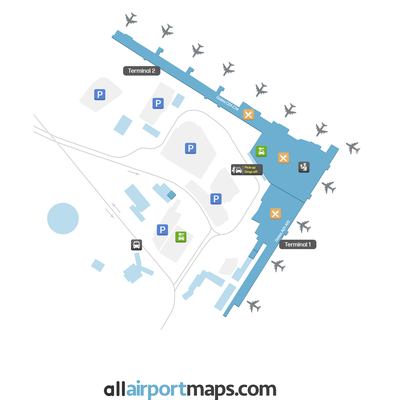 尼古拉·特斯拉机场 map