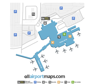 奥尔德格罗夫机场 map
