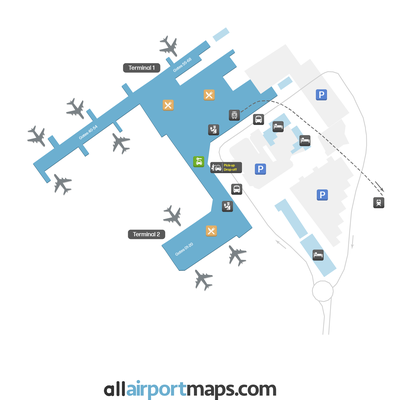伯明翰机场 map