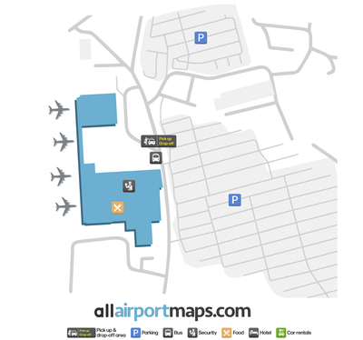 伯恩茅斯机场 map