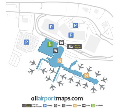 博伊西机场 map