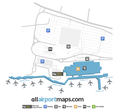 布里斯托尔机场 map