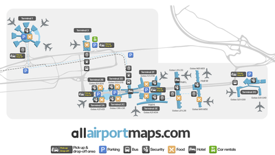 戴高乐机场 map