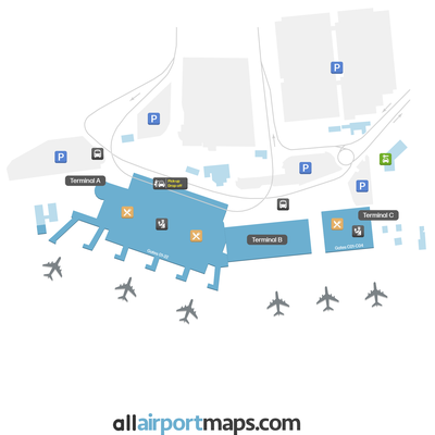 卡塔尼亚丰塔纳罗萨机场 map