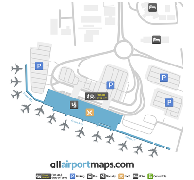 达尔文国际机场 map