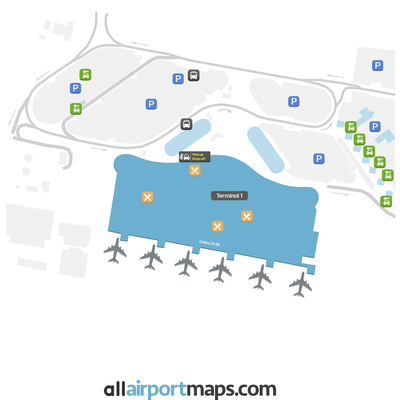 法鲁机场 map