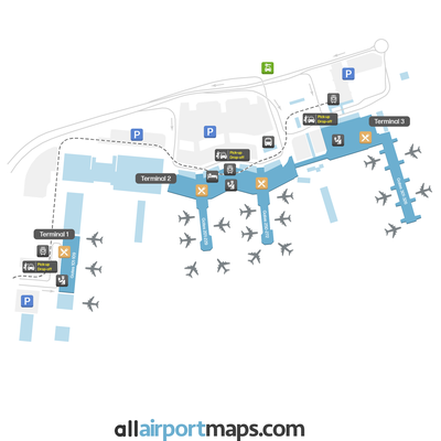 圣保罗/瓜鲁柳斯国际机场 map