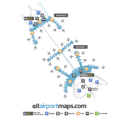 仁川国际机场 map