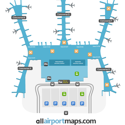 Mapa del Aeropuerto Aeropuerto de Estambul - Diseño del Terminal IST