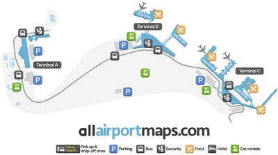 Mapa del Aeropuerto Aeropuerto LaGuardia - Diseño del Terminal LGA
