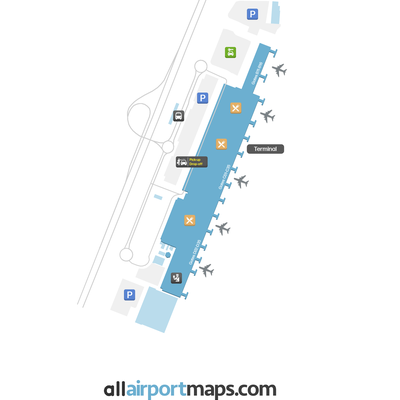 大加那利机场 map