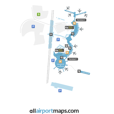 里昂-圣埃克苏佩里机场 map