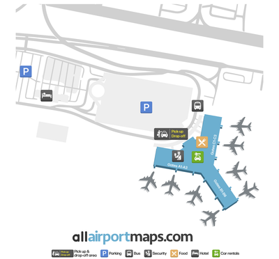 哈里斯堡国际机场 map