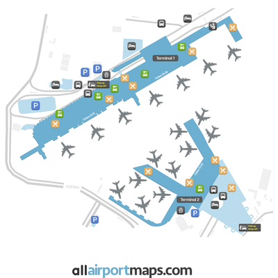 墨西哥城国际机场 map