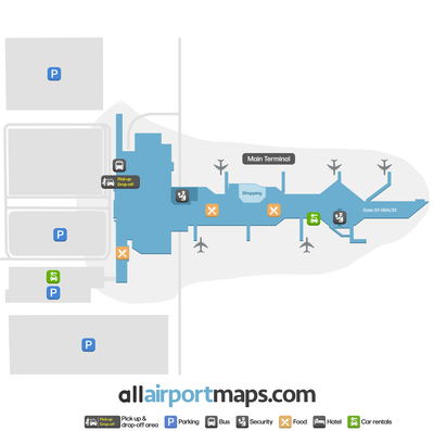 马尔默机场 map