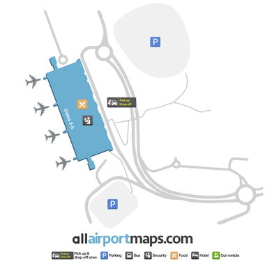 科克机场 map