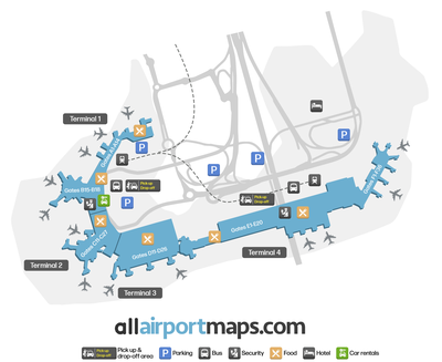 巴黎奥利机场 map