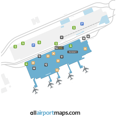 法尔科内·博塞利诺机场 map