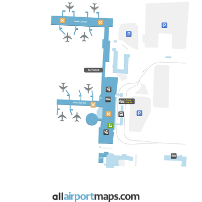 里加国际机场 map