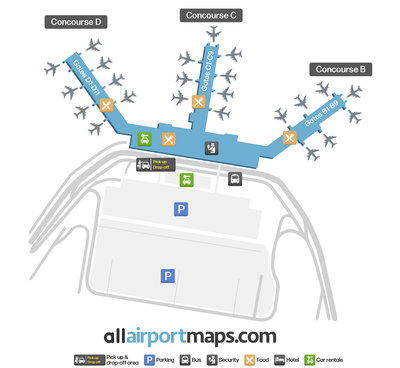 西南佛罗里达国际机场 map