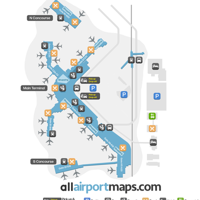 西雅图-塔科马国际机场 map