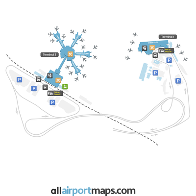 本古里安国际机场 map