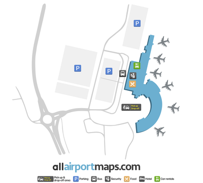 特罗姆瑟机场 map