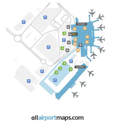 威尼斯马可波罗机场 map