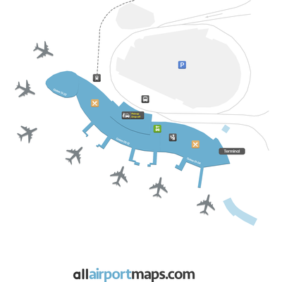 瓦伦西亚机场 map