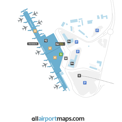 华沙肖邦机场 map