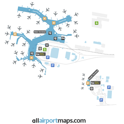 温哥华国际机场 map