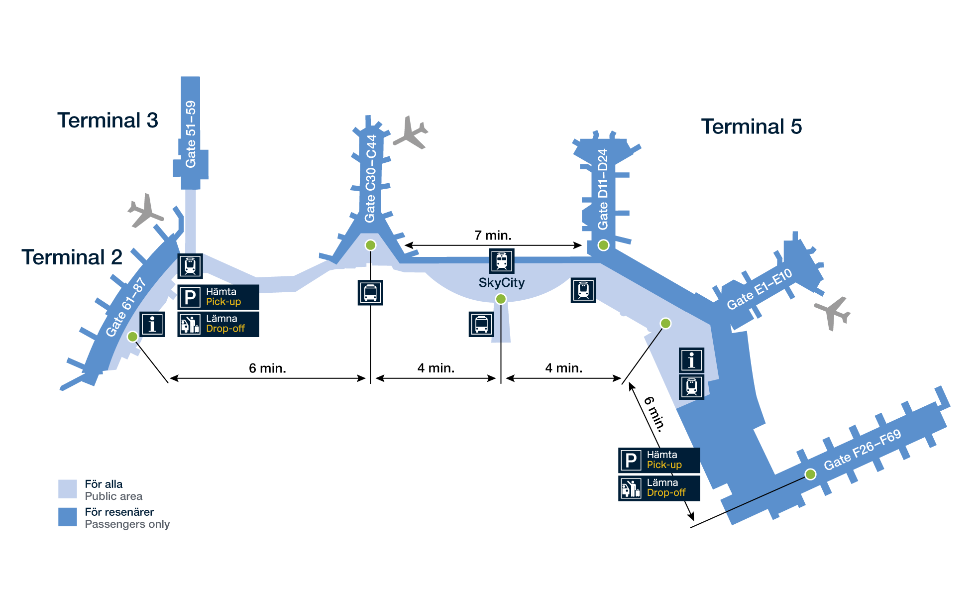 Stockholm Arlanda Airport Airport Terminal Map - ARN Gates, Airlines & Navigation Guide