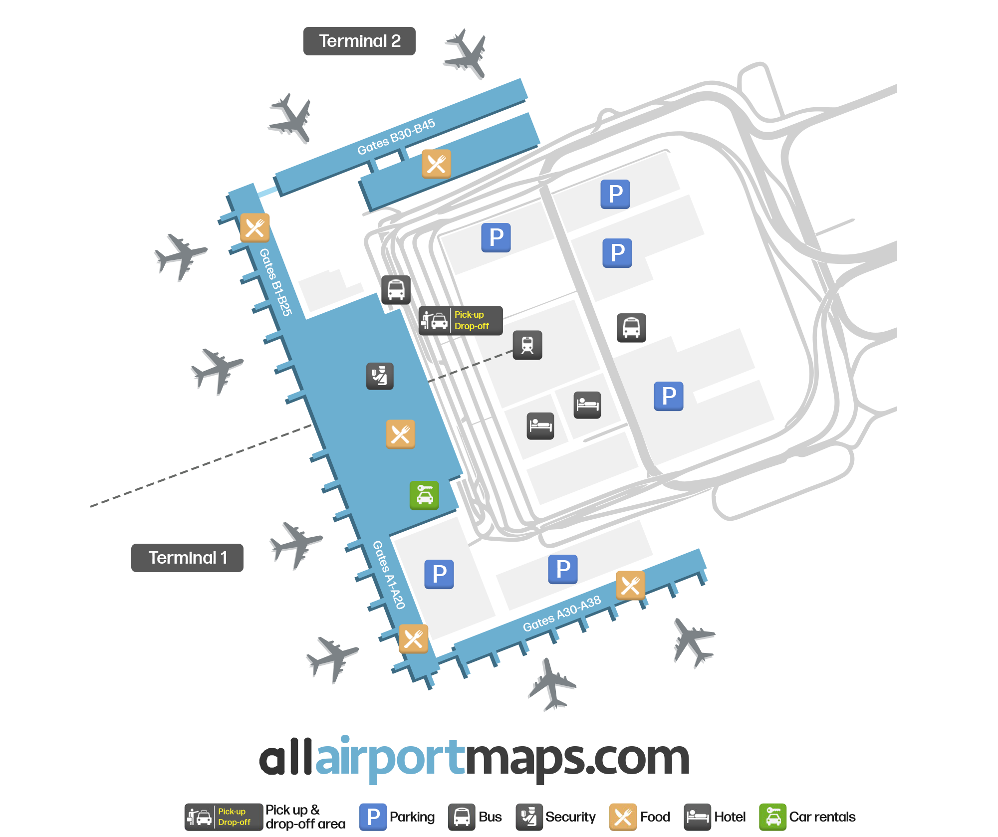 BER Airport Map Berlin Brandenburg Airport Terminal Maps Navigation 