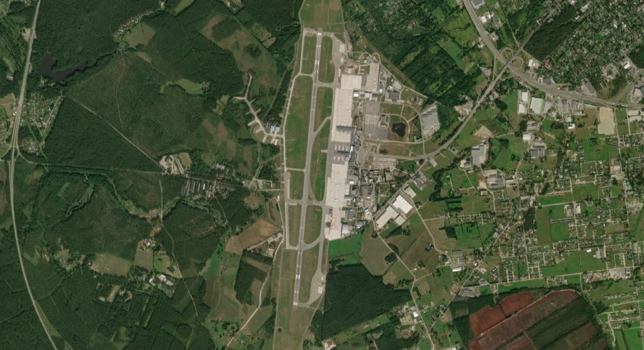 里加国际机场机场卫星视图 - RIX航空地图和候机楼概览