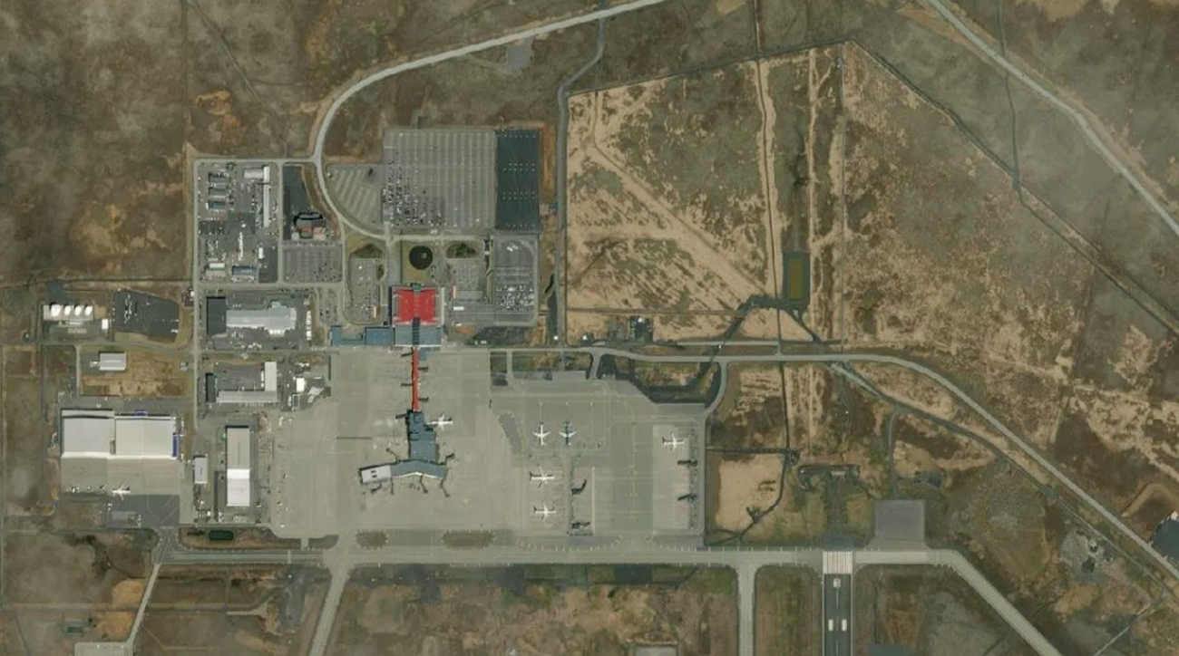 Flughafen Keflavík Flughafen Satellitenansicht - KEF Luftkarte & Terminal-Übersicht