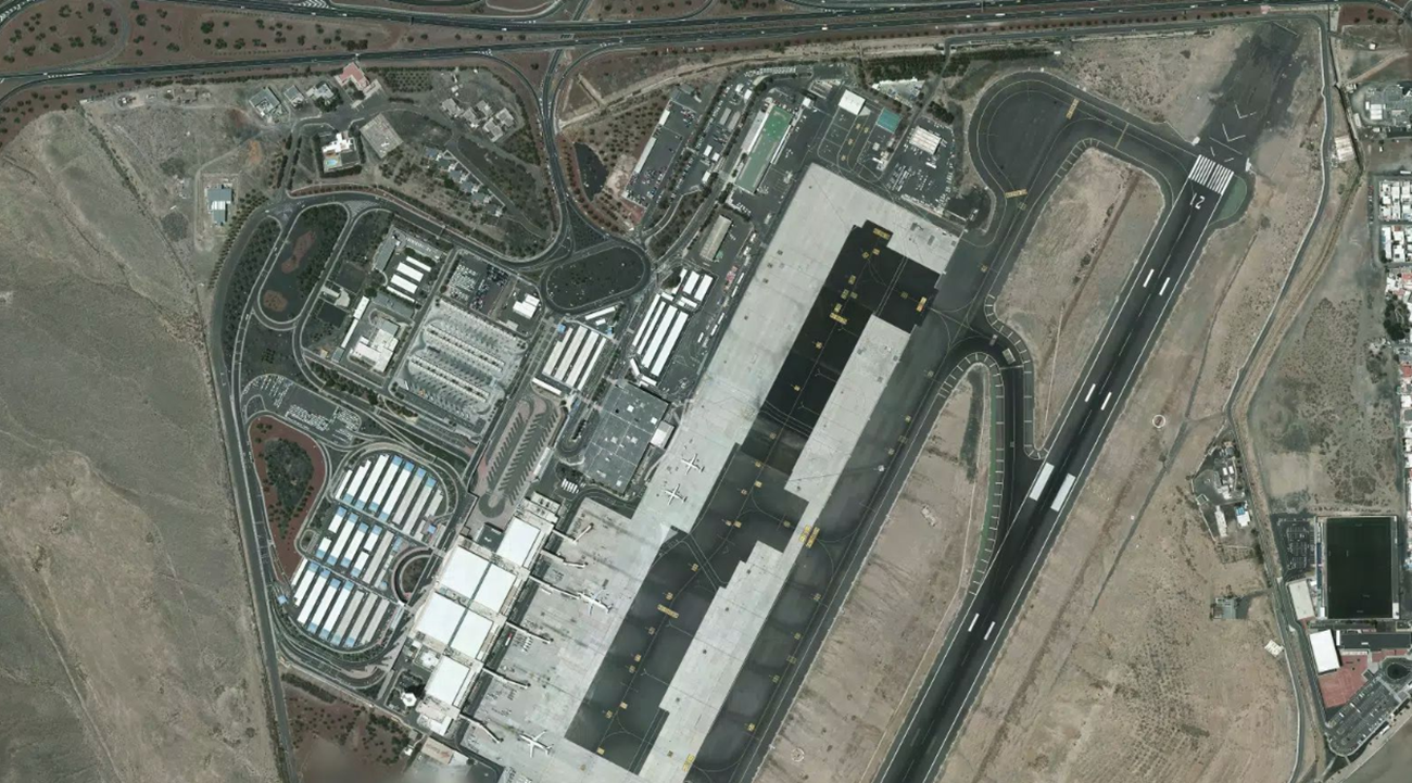 兰萨罗特机场机场卫星视图 - ACE航空地图和候机楼概览
