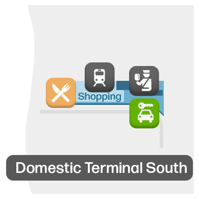 ATL候机楼Domestic地图 - 平面图和登机口布局