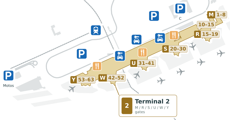 BCN Terminal 2 Map - Floor Plan & Gate Layout