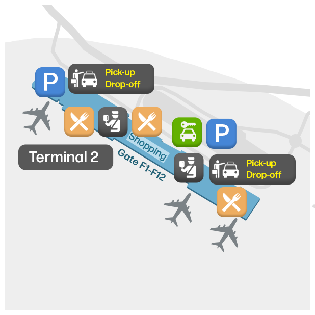 Mapa de Terminal 2 DXB - Plano de Planta y Diseño de Puertas