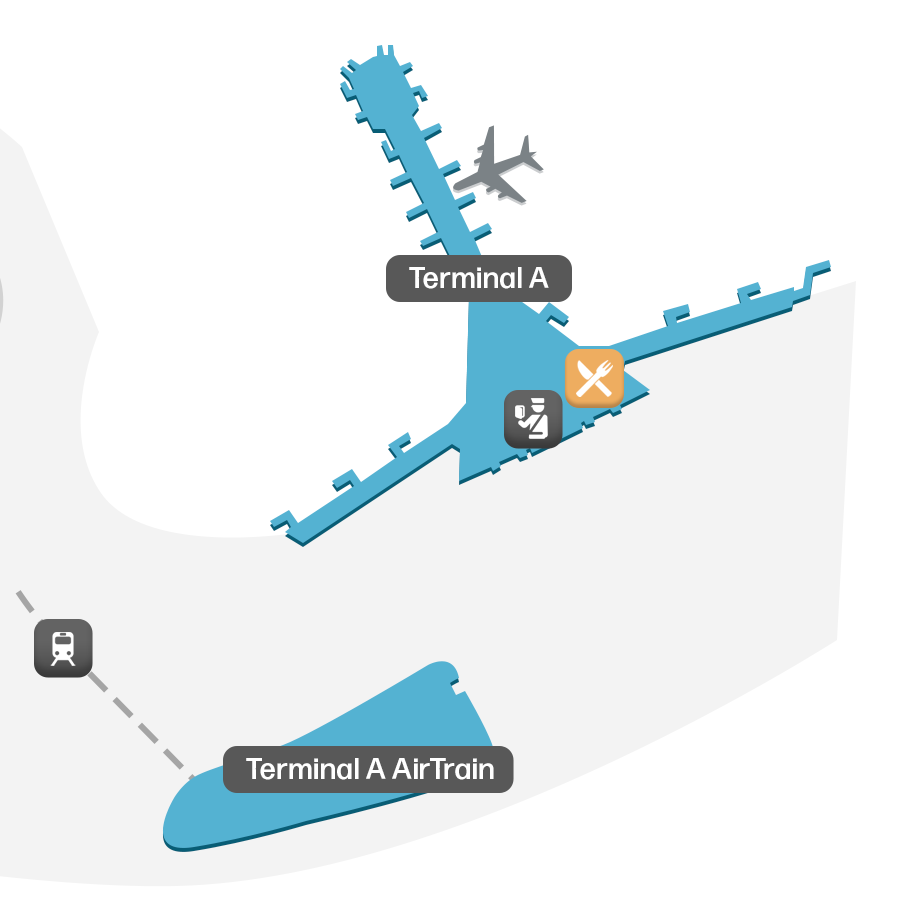 Mapa de Terminal A EWR - Plano de Planta y Diseño de Puertas