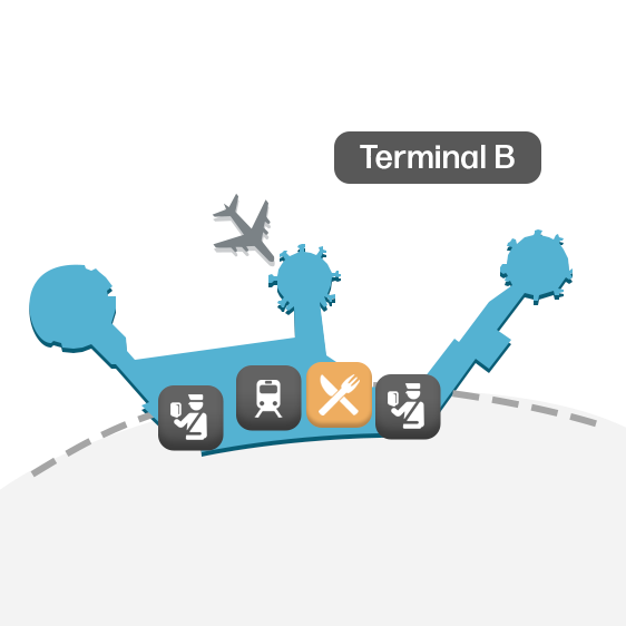 Mapa de Terminal B EWR - Plano de Planta y Diseño de Puertas
