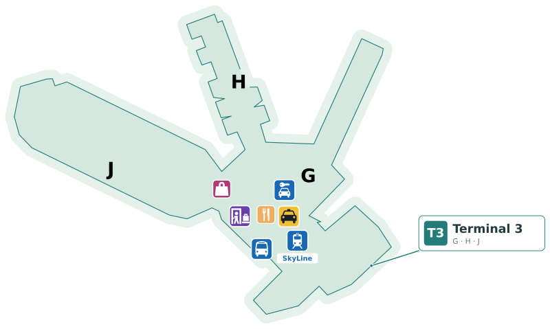 FRA Terminal 3 Map - Floor Plan & Gate Layout