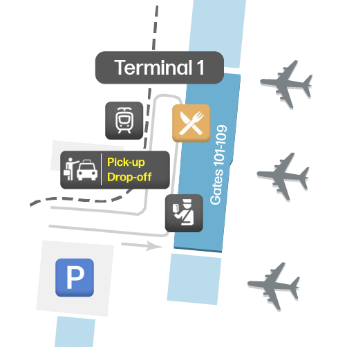 Mappa del Terminal GRU 1 - Planimetria e Disposizione dei Gate