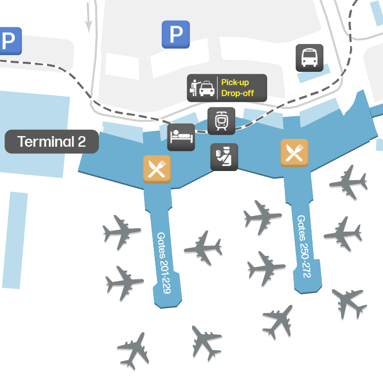 Mappa del Terminal GRU 2 - Planimetria e Disposizione dei Gate