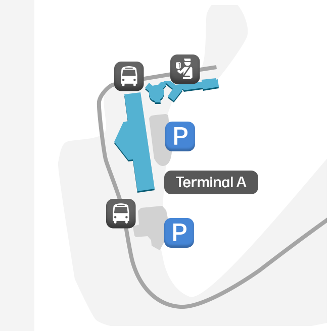 Mapa de Terminal A LGA - Plano de Planta y Diseño de Puertas
